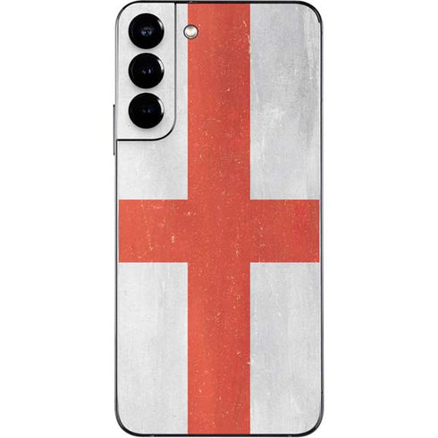 England Flag Distressed Galaxy S22 Plus Skin