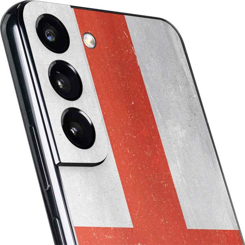 England Flag Distressed Galaxy S22 Plus Skin