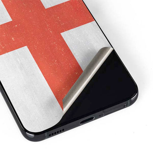 England Flag Distressed Galaxy S22 Plus Skin