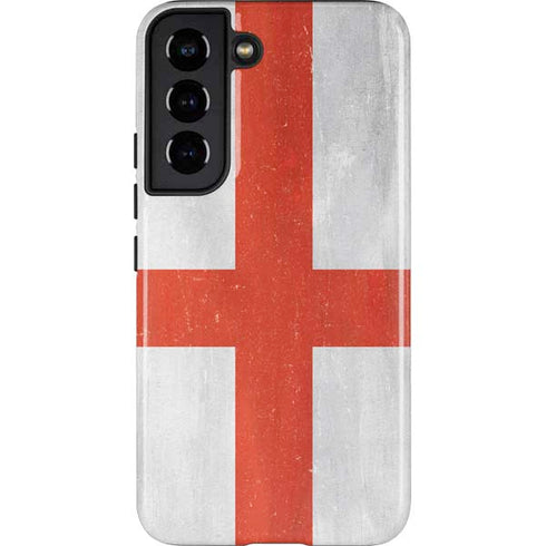 England Flag Distressed Galaxy S22 Pro Case