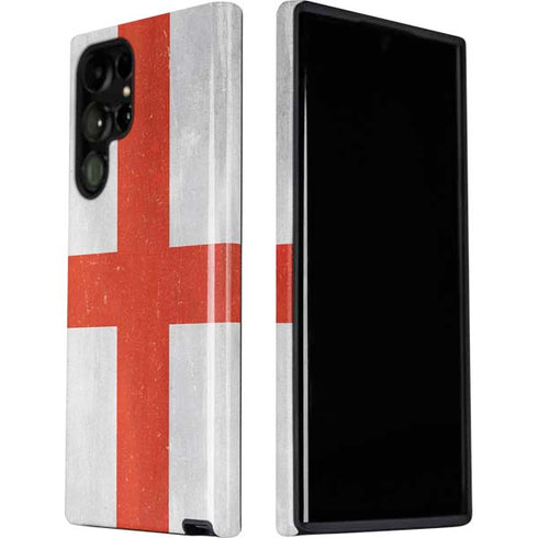 England Flag Distressed Galaxy S22 Ultra Pro Case