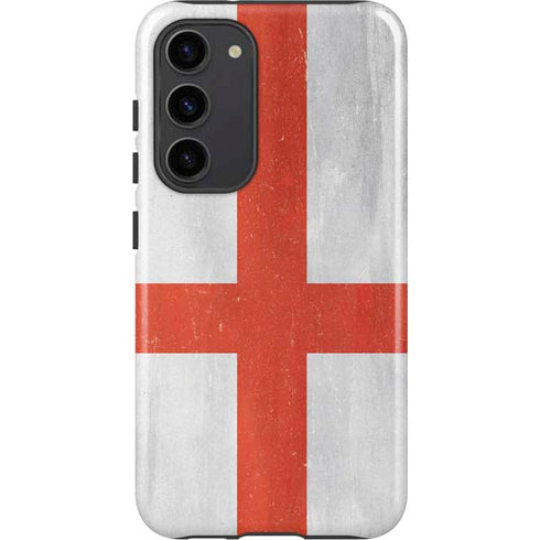 England Flag Distressed Galaxy S23 Plus Pro Case