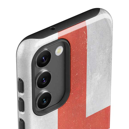 England Flag Distressed Galaxy S23 Plus Pro Case