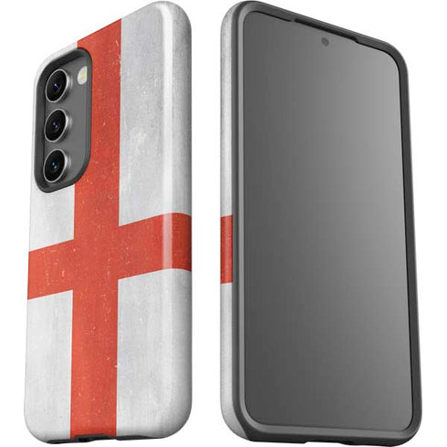 England Flag Distressed Galaxy S23 Plus Pro Case