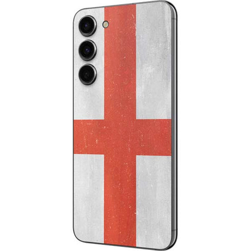 England Flag Distressed Galaxy S23 Plus Skin