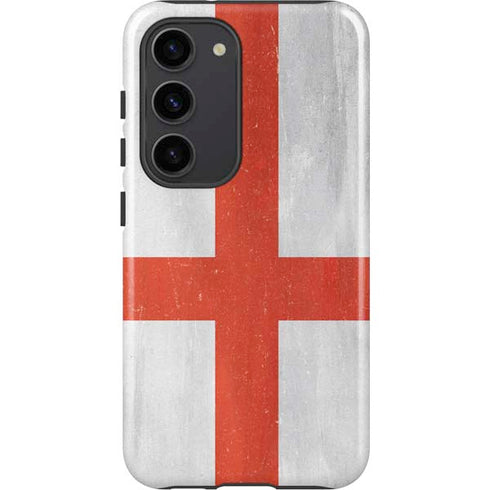 England Flag Distressed Galaxy S23 Pro Case