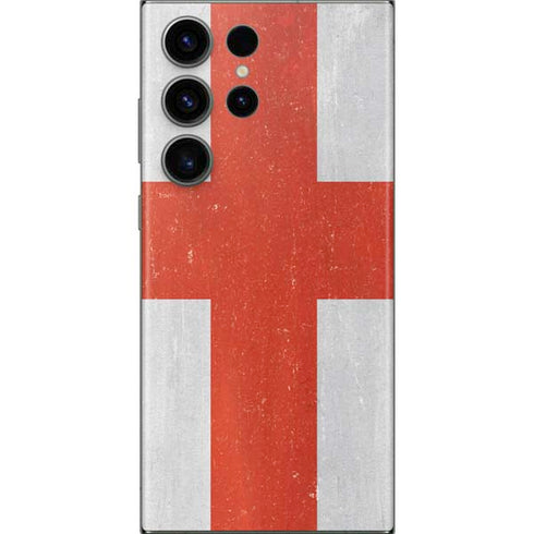 England Flag Distressed Galaxy S23 Ultra Skin