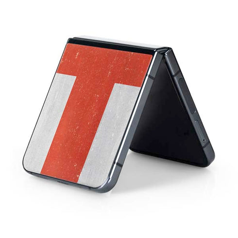 England Flag Distressed Galaxy Z Flip5 5G Skin