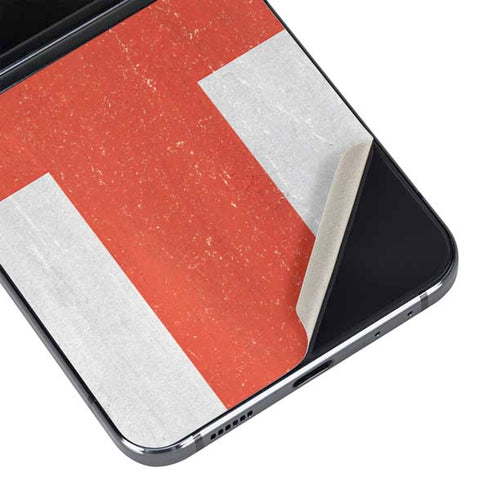 England Flag Distressed Galaxy Z Flip5 5G Skin
