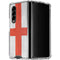 England Flag Distressed Galaxy Z Fold4 5G Clear Case