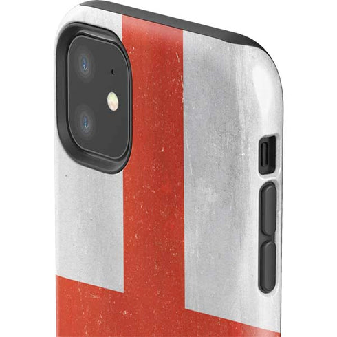 England Flag Distressed iPhone 11 Impact Case