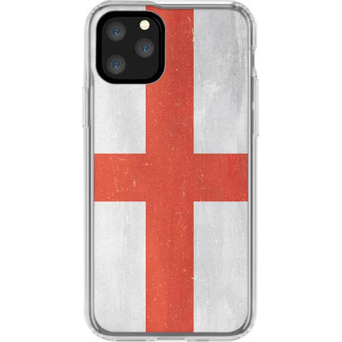 England Flag Distressed iPhone 11 Pro Clear Case