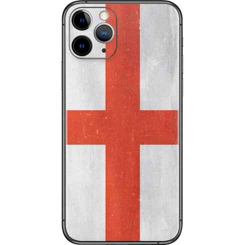 England Flag Distressed iPhone 11 Pro Skin