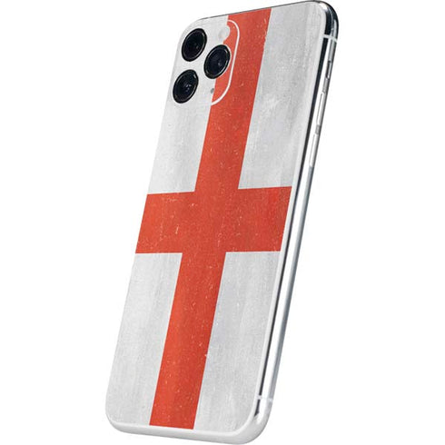 England Flag Distressed iPhone 11 Pro Skin