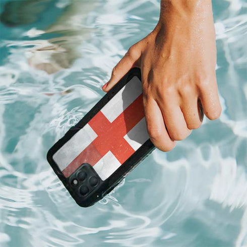 England Flag Distressed iPhone 11 Pro Waterproof Case