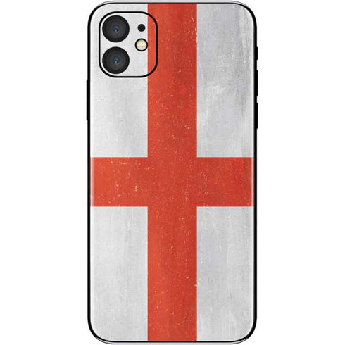 England Flag Distressed iPhone 11 Skin
