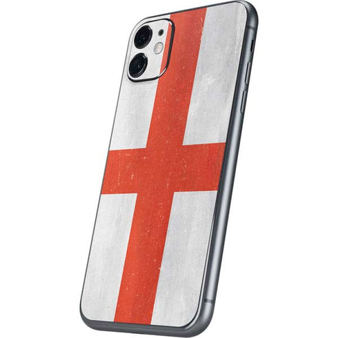 England Flag Distressed iPhone 11 Skin