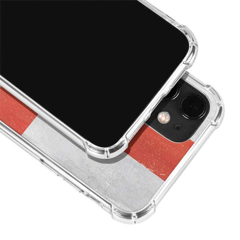 England Flag Distressed iPhone 12 Mini Clear Case