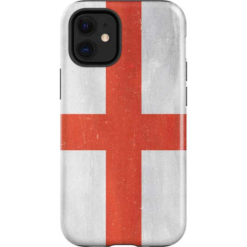 England Flag Distressed iPhone 12 Mini Impact Case