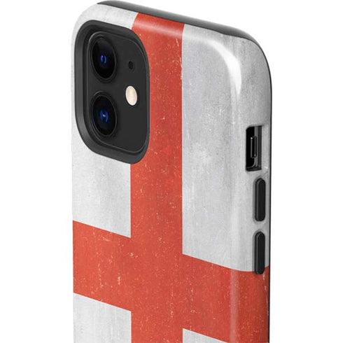 England Flag Distressed iPhone 12 Mini Impact Case