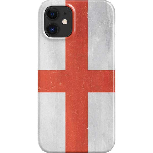 England Flag Distressed iPhone 12 Mini Lite Case