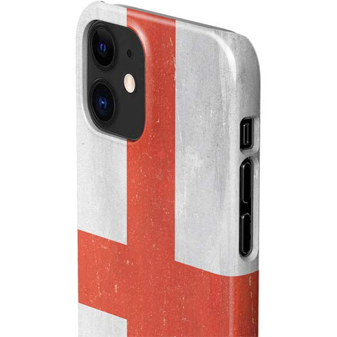 England Flag Distressed iPhone 12 Mini Lite Case