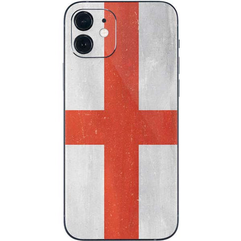 England Flag Distressed iPhone 12 Mini Skin