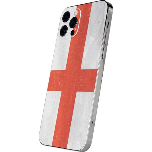 England Flag Distressed iPhone 12 Pro Skin