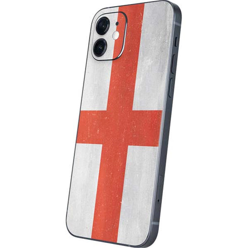 England Flag Distressed iPhone 12 Skin
