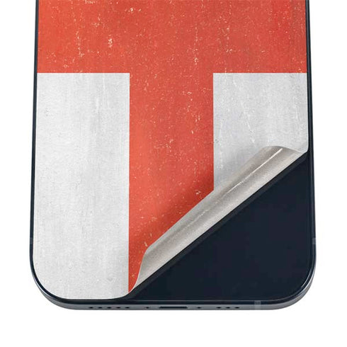 England Flag Distressed iPhone 12 Skin