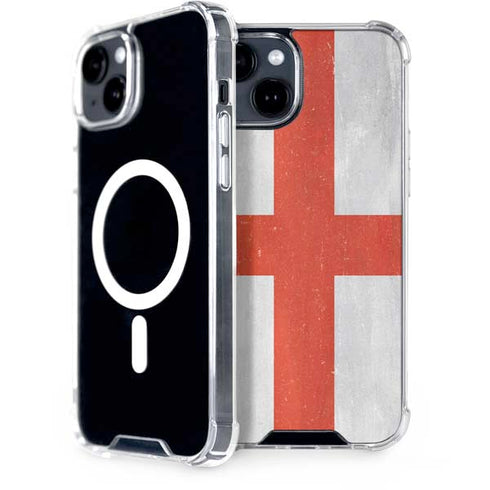 England Flag Distressed iPhone 13 MagSafe Case