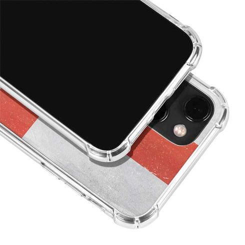 England Flag Distressed iPhone 13 Mini Clear Case