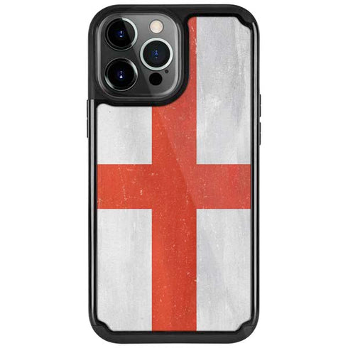 England Flag Distressed iPhone 13 Pro Cargo Case