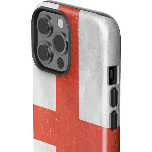 England Flag Distressed iPhone 13 Pro Max Impact Case