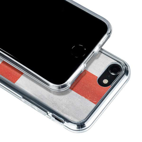England Flag Distressed iPhone SE (2nd & 3rd Gen) Clear Case