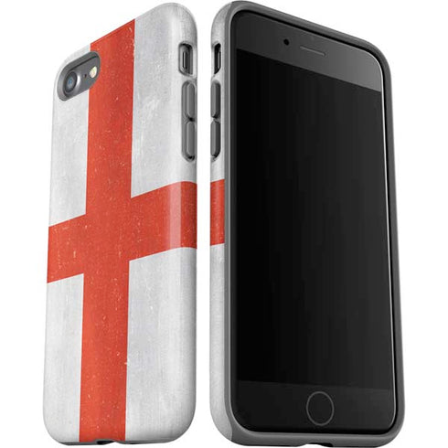 England Flag Distressed iPhone SE (2nd & 3rd Gen) Pro Case