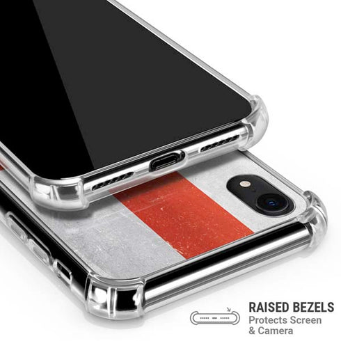 England Flag Distressed iPhone XR Clear Case