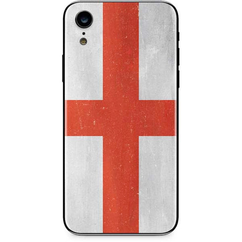 England Flag Distressed iPhone XR Skin