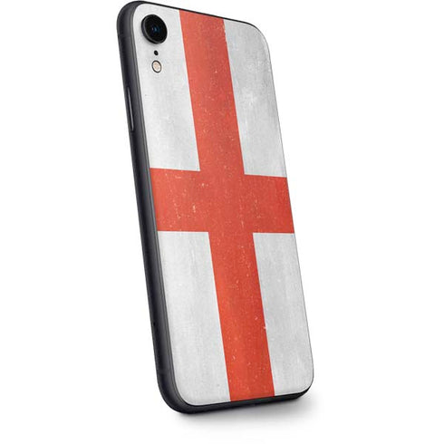 England Flag Distressed iPhone XR Skin
