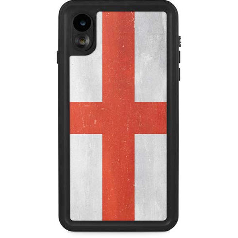England Flag Distressed iPhone XR Waterproof Case