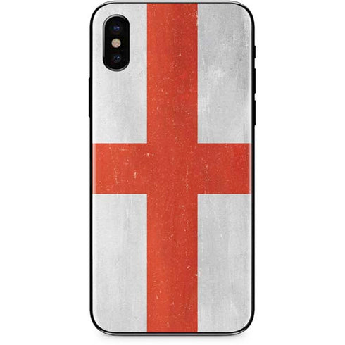 England Flag Distressed iPhone XS Max Skin