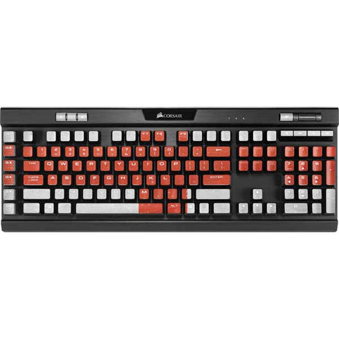 England Flag Distressed K95 RGB PLATINUM Mechanical Gaming Keyboard Skin