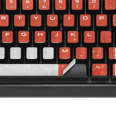 England Flag Distressed K95 RGB PLATINUM Mechanical Gaming Keyboard Skin