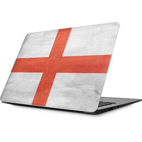 England Flag Distressed Apple MacBook Skin