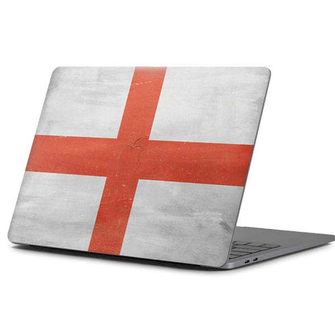 England Flag Distressed Apple MacBook Pro 13-inch Skin