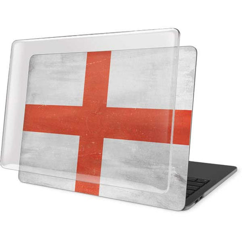England Flag Distressed MacBook Pro 13in (2020) Case plus Skin
