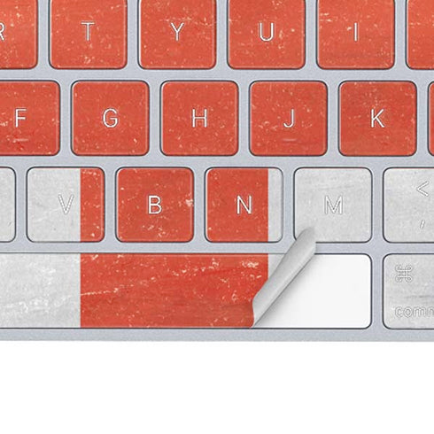 England Flag Distressed Magic Keyboard Skin