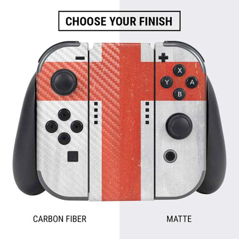 England Flag Distressed Nintendo Switch Bundle Skin