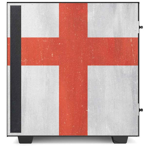 England Flag Distressed NZXT H510 Compact ATX Mid-Tower Case Skin
