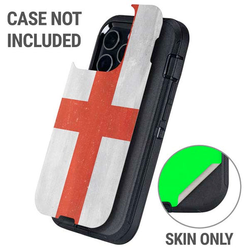 England Flag Distressed Otterbox Defender iPhone Skin